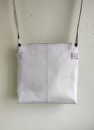 Оригінальна шкіряна сумка листоноші месенджер крос-боді від бренду next індія світла5 фото