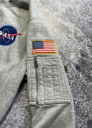 Alpha industries x nasa свитшот5 фото