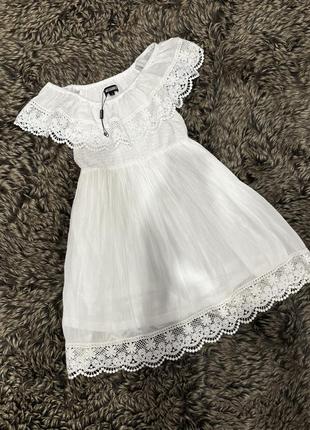 Летнее легко белое мини короткое натуральная ткань платье мини кружево3 фото