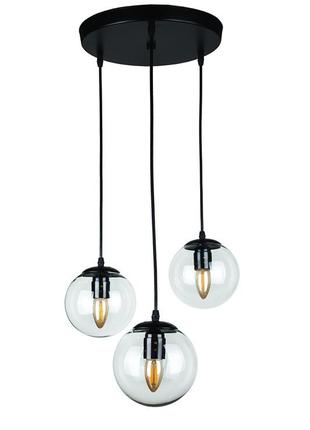 Підвісний світильник 756pr150f-3 bk+cl (300)