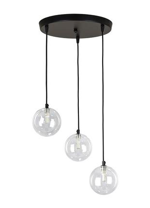 Підвісний світильник 761p120f-3 bk+cl (300)
