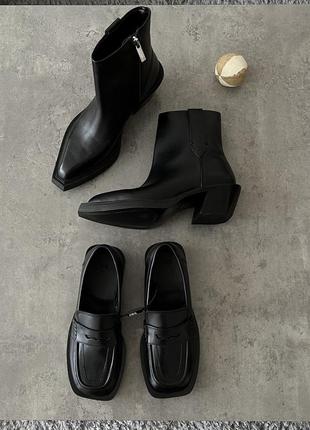 Кожаные ботинки zara, размер 36. новые
