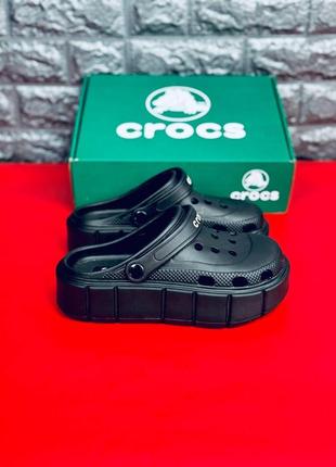 !!новинка!! женские кроксы crocs  шлёпанцы крокс чёрного цвета3 фото