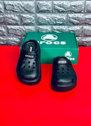 !!новинка!! женские кроксы crocs  шлёпанцы крокс чёрного цвета5 фото