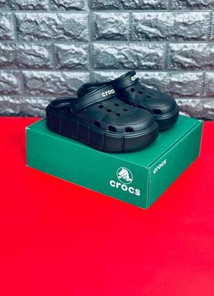 !!новинка!! женские кроксы crocs  шлёпанцы крокс чёрного цвета6 фото