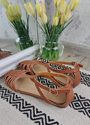 Брендовые кожаные босоножки в стиле мэри джейн new look🧡6 фото