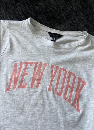 Серая футболка new york3 фото