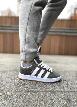 Adidas campus gray&white4 фото