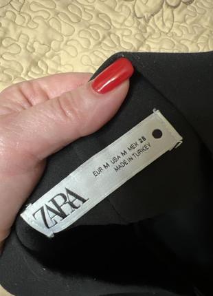 Штаны брюки женские zara черные стильные модные классические элегантные трендовая модель5 фото