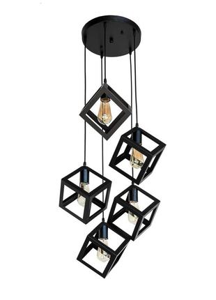 Підвісний світильник 756pr160f-5 bk (300)
