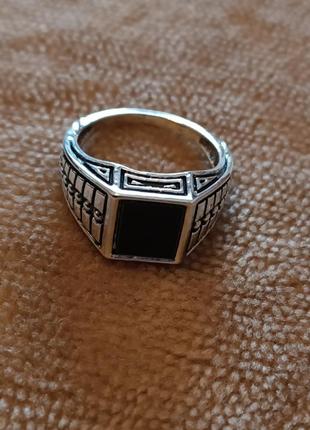 Классное кольцо перстень с камнем нержавеющая сталь в стиле панк4 фото