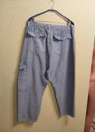 Дизайнерські чоловічі джинси карго вільного крою free people3 фото