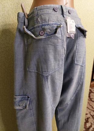 Дизайнерские мужские джинсы карго свободного кроя free people7 фото