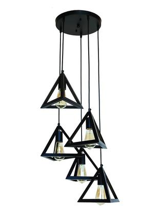Підвісний світильник 756pr220f-5 bk (300)