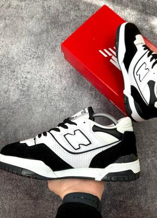 New balance 550 black white4 фото