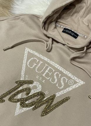 Женская оверсайз кофта худи guess m оригинал3 фото