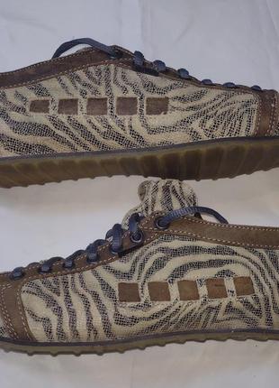 Эксклюзивные кожаные мокасины/кроссовки/туфли на шнуровке, выполненные в швейцарии,40р.
