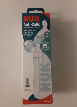 Нова пляшечка бутылочка nuk  anti colic professional 0-6 місяців1 фото