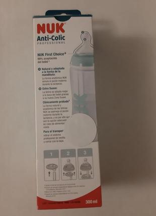 Нова пляшечка бутылочка nuk  anti colic professional 0-6 місяців5 фото