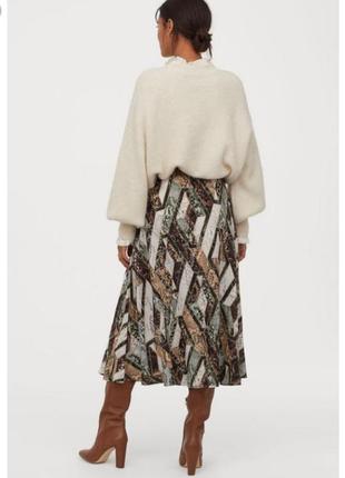 Трендовая юбка миди из вискозы h&m2 фото