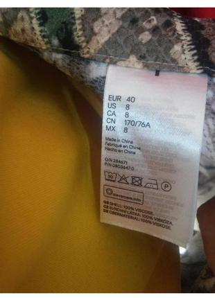 Трендовая юбка миди из вискозы h&m3 фото