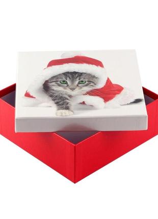 Коробка подарункова оотв santa cat 18 х 18 х 8 см