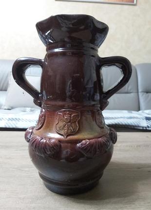 Ваза майолика винтаж