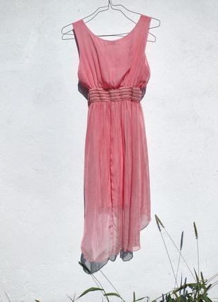 Повітряне легке ніжне плаття з найтоншої тканини італію6 фото