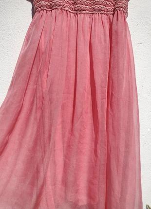 Повітряне легке ніжне плаття з найтоншої тканини італію5 фото