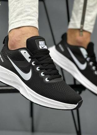 Мужские кроссовки nike air zoom (чорно/білі)