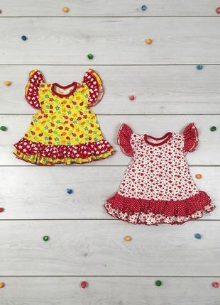 Летнее платье для девочки на рост 74-80 см