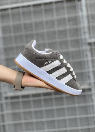 Adidas campus gray&white9 фото