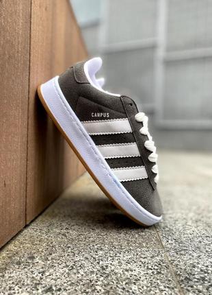 Adidas campus gray&white5 фото