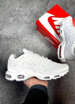 Nike air max plus tn white2 фото