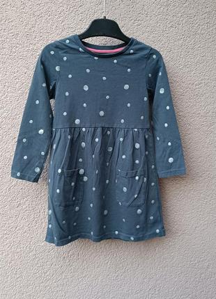 🔥 распродаж 98🔥 детское платье длинный рукав nutmeg 100% cotton