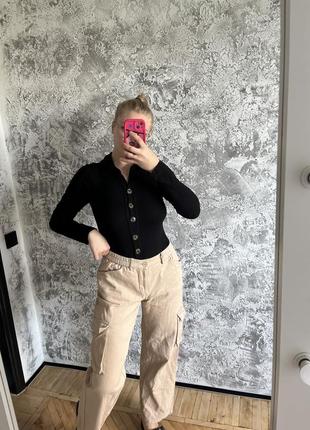 Светлые базовые джинсы, брюки, карго