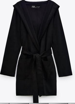 Zara зара плащ тренч жакет ветровка ветровка с капюшоном р. с оверсайз