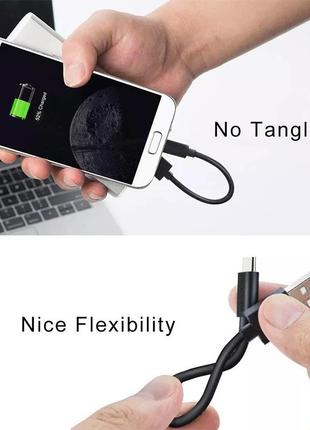 Новый кабель micro usb 0,25 м 25 см для android samsung/xiaomi/huawei2 фото