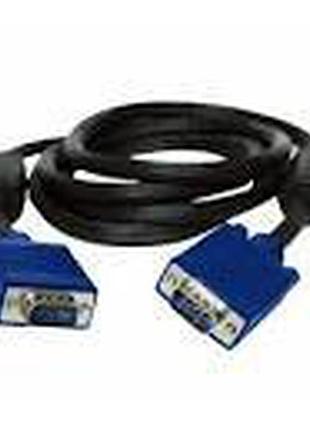 Кабель vga 1.8 meters black 2ферита пакет