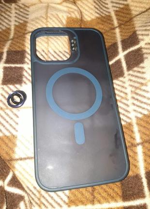 Чехол apple iphone 15 pro для мобильного телефона айфона синий