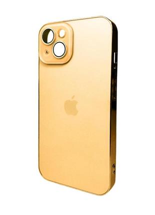 Чохол для смартфона ag glass sapphire frame magsafe logo for apple iphone 13 gold