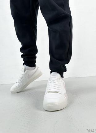 Білі кросівки чоловічі nike blazer low white swoosh6 фото