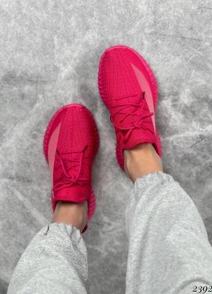 Стильні жіночі кросівки текстильні у рожевому кольорі в стилі ізі❤️❤️❤️4 фото