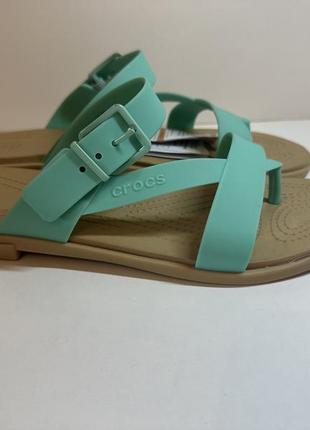 Босоножки шлепанцы crocs w9 tulum toe