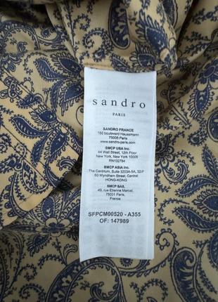 Шелковая рубашка, блузка sandro paris оригинал3 фото