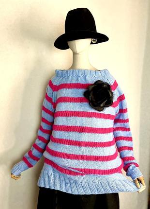 Вʼязаний светр реглан,кофта туніка, джемпер,реглан,hand made