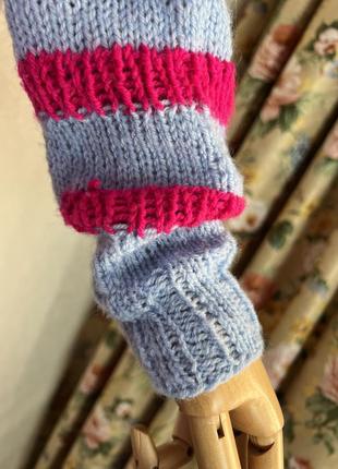 Вʼязаний светр реглан,кофта туніка, джемпер,реглан,hand made7 фото