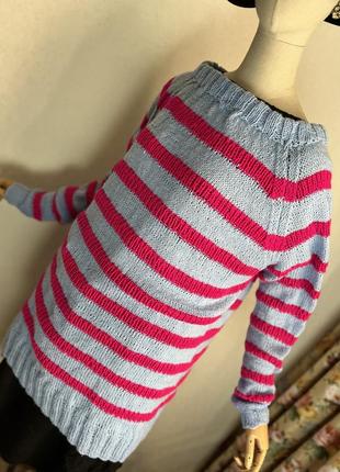 Вʼязаний светр реглан,кофта туніка, джемпер,реглан,hand made8 фото