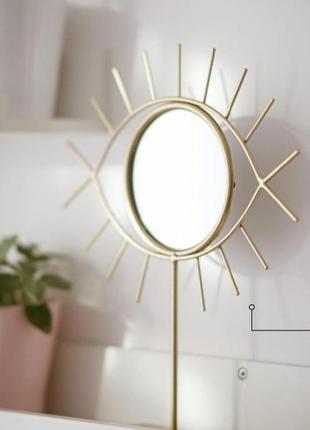 Глаз! ⚜👁⚜ фактурное тематическое зеркало для макияжа рамка ножка металлический глаз с...