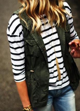 Жилетка накидка cameo rose в стиле милитари